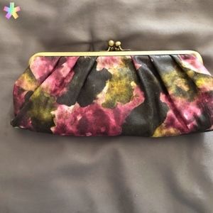 Kelly & Katie pink floral clutch